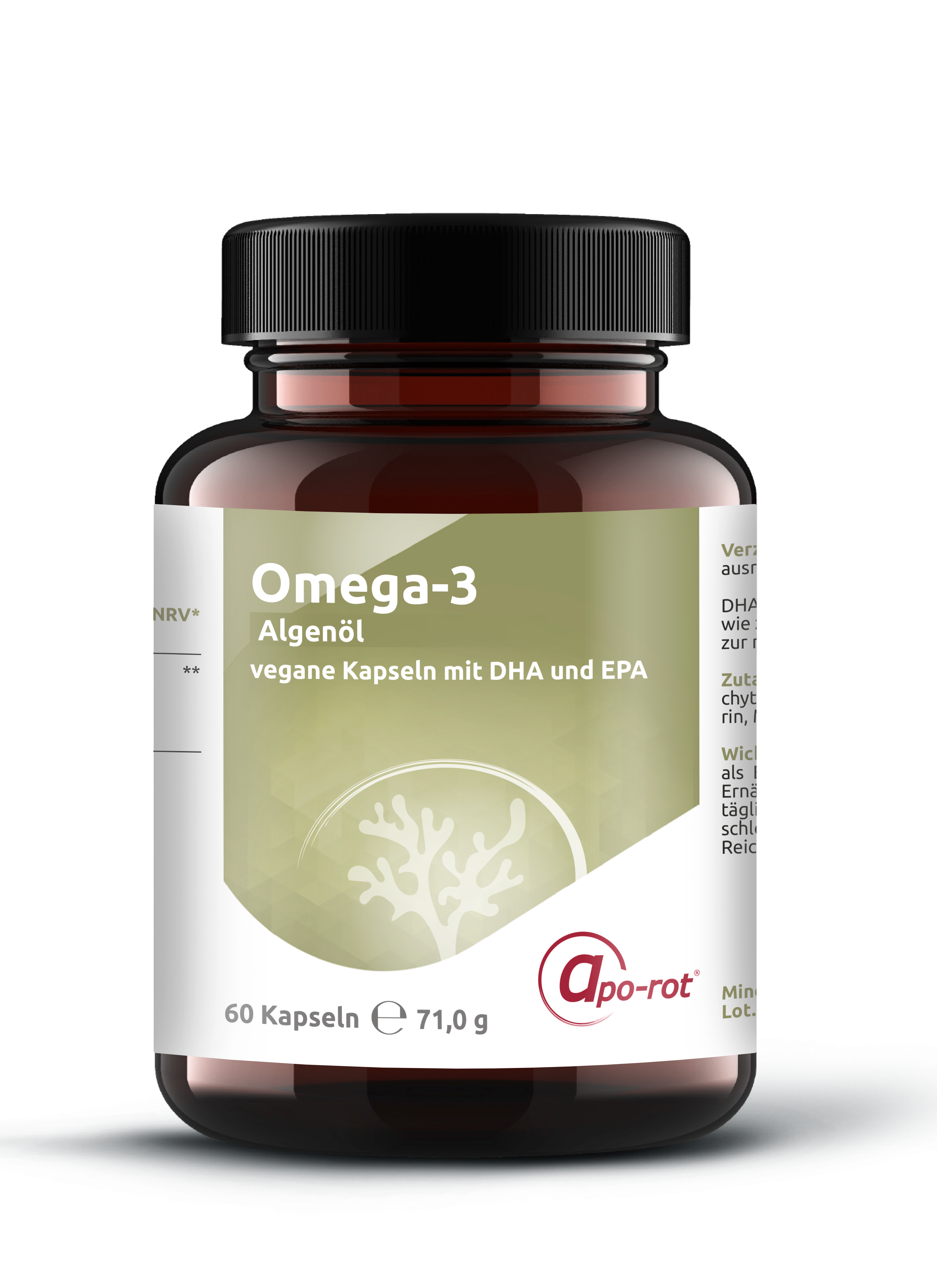 apo-rot Omega-3-Algenöl Kapseln